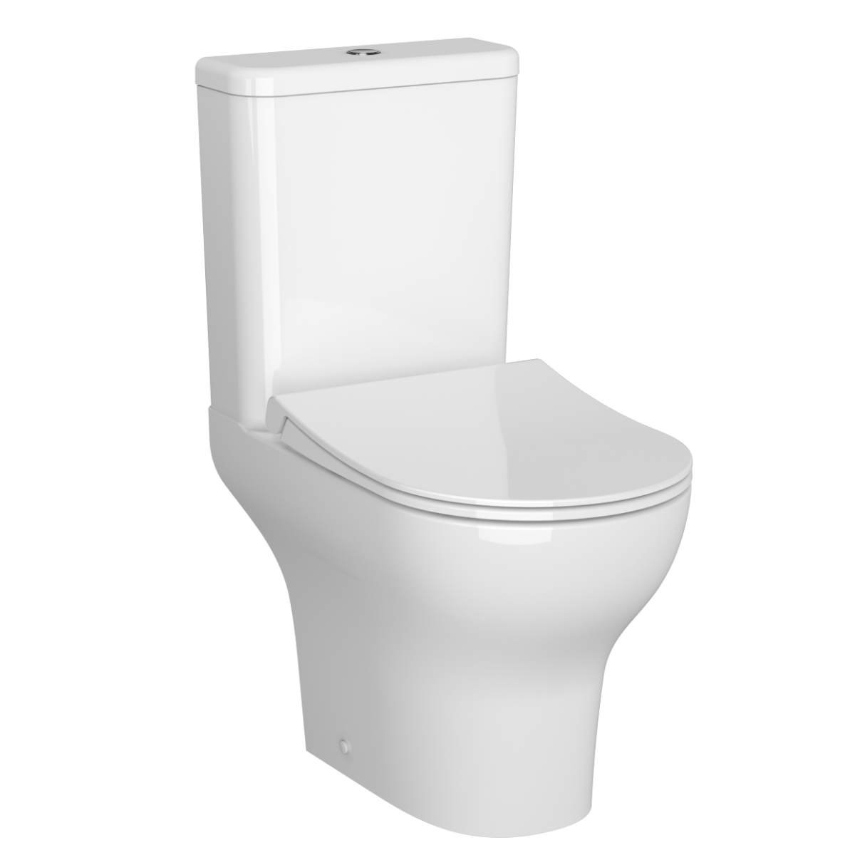 Унитаз-компакт напольный VitrA Zentrum (Зентрум) 9824B003-7219, с сиденьем микролифт, белый, санитарный фарфор, антибактериальное покрытие Hygiene (Хайджн)