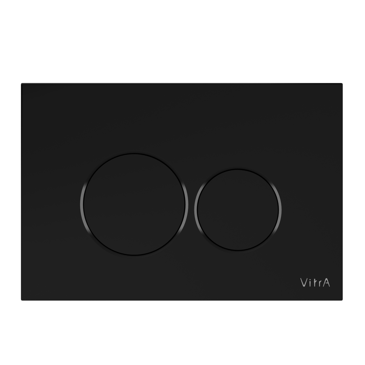 Кнопка смыва для инсталляции VitrA Origin (Ориджин) 740-2450, глянцевая, черная двойный смыв