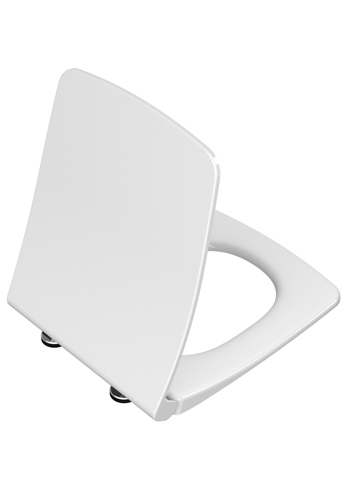 Сиденье для унитаза VitrA Metropole (Метрополь) 122-003-009, квадратное белое дюропласт, с микролифтом