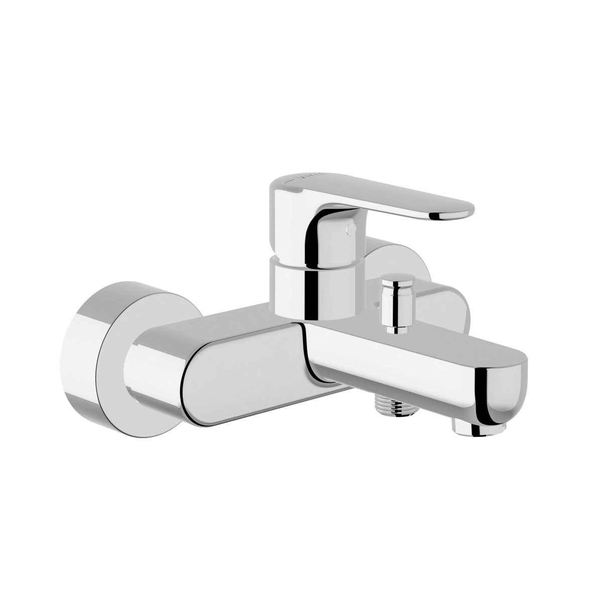Смеситель настенный VitrA Root Round (Рут Раунд) A42725EXP, для ванны, однорычажный, хром, латунь