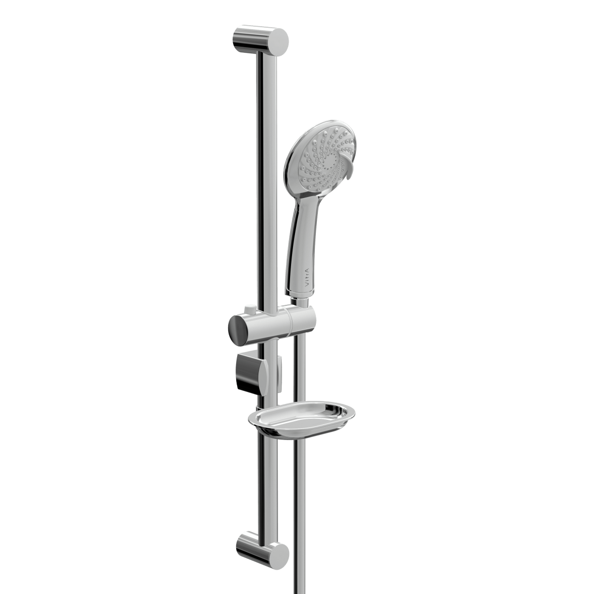 Душевая стойка VitrA Samba 3F (Самба 3Ф) A45680WSA, с ручным душем, без смесителя, с мыльницей, хром