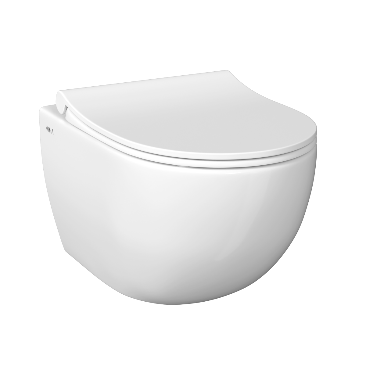 Подвесной унитаз VitrA Sento (Сенто) 7748B003-0075, безободковый, Rim-ex (Рим-экс), белый, санитарный фарфор, антибактериальное покрытие Hygiene (Хайджн)