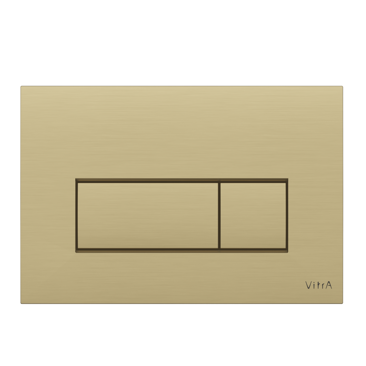 Кнопка смыва для инсталляции VitrA Root Square (Рут Скуэр) 740-2325, брашированное золото двойный смыв