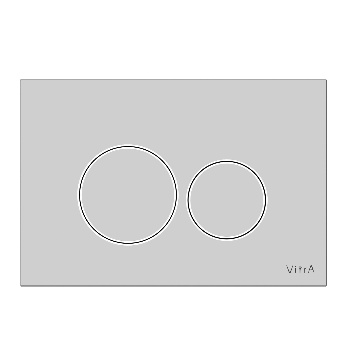Кнопка смыва для инсталляции VitrA Origin (Ориджин) 740-2480, глянцевая, хром двойный смыв