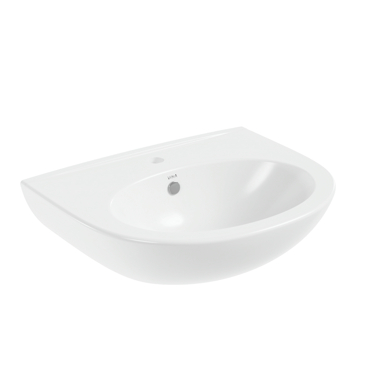 Раковина накладная VitrA Zentrum (Зентрум) 5786B003-0001, 60 x 47, белая, антибактериальное покрытие Hygiene (Хайджн)