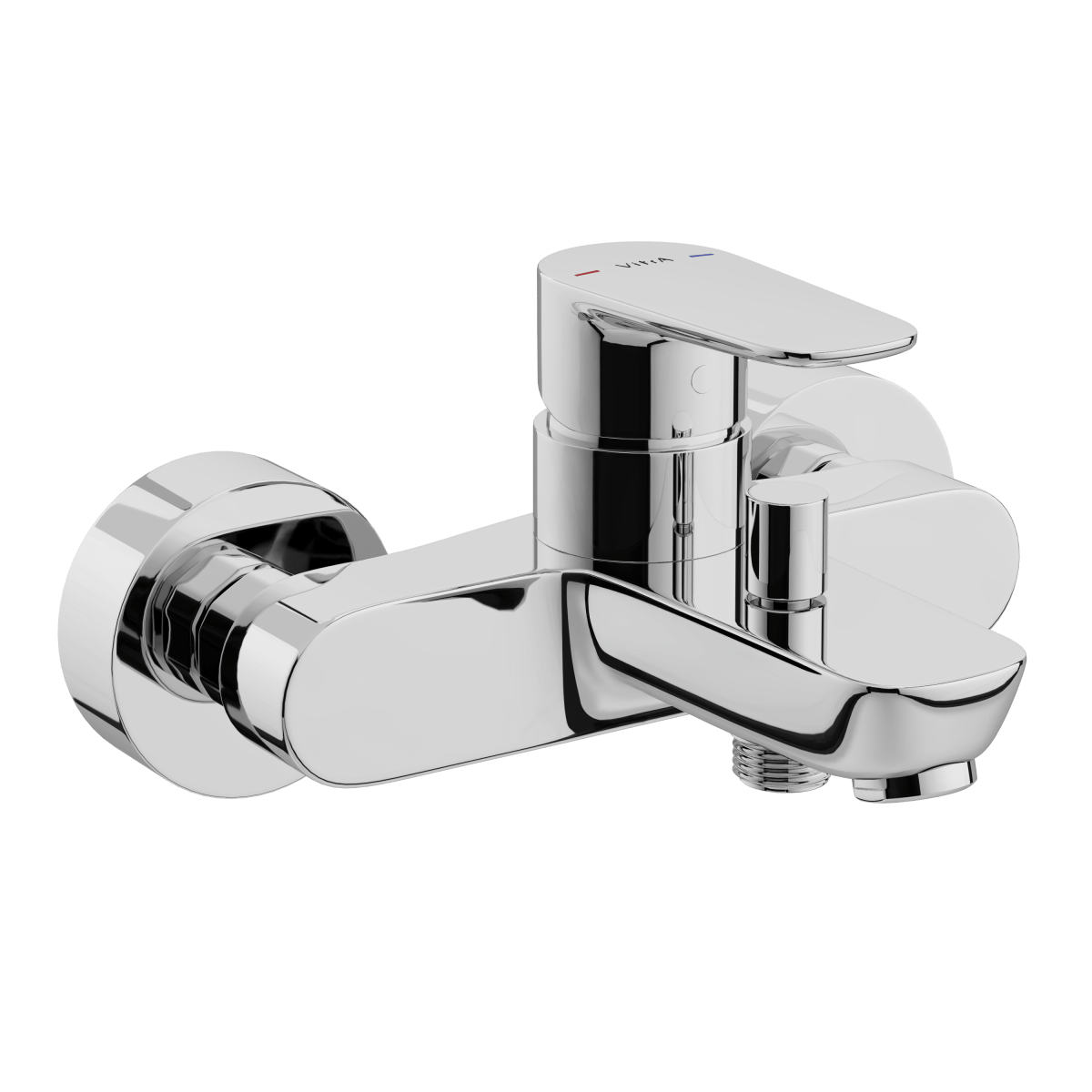 Смеситель настенный VitrA Flow Soft (Флоу Софт) A42946EXP, для ванны, однорычажный, хром, латунь