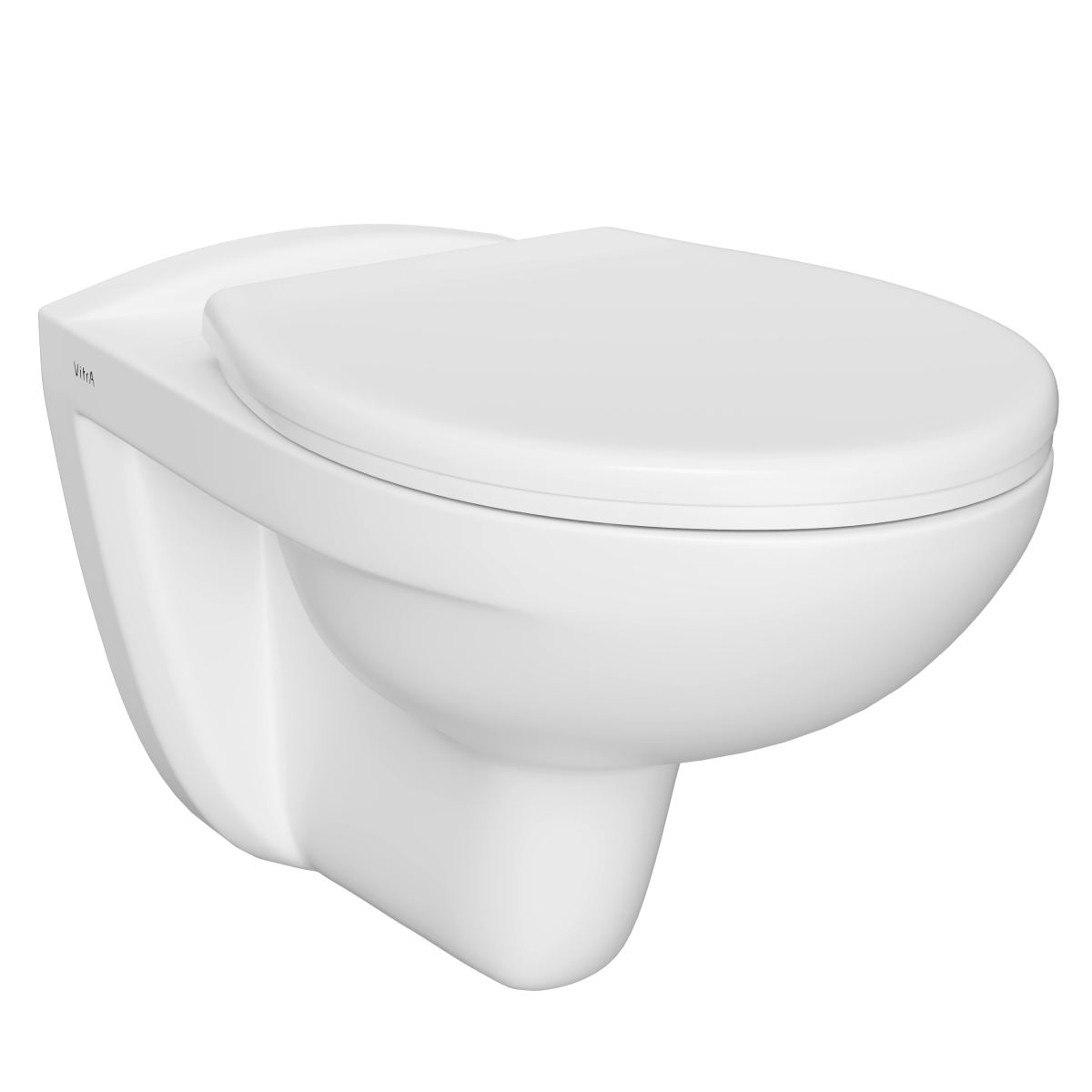 Подвесной унитаз VitrA Normus (Нормус) 6855B003-0101, ободковый Open-Rim, белый, санитарный фарфор, антибактериальное покрытие Hygiene (Хайджн)