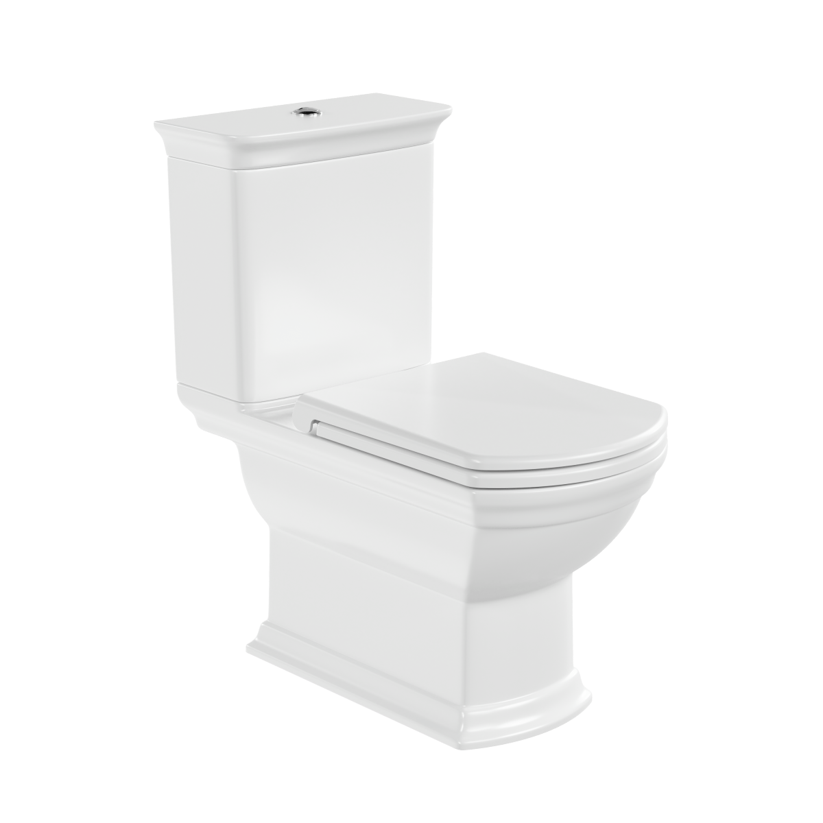 Унитаз-компакт напольный VitrA Serenada (Серенада) 9722B003-7205, с сиденьем микролифт, белый, санитарный фарфор