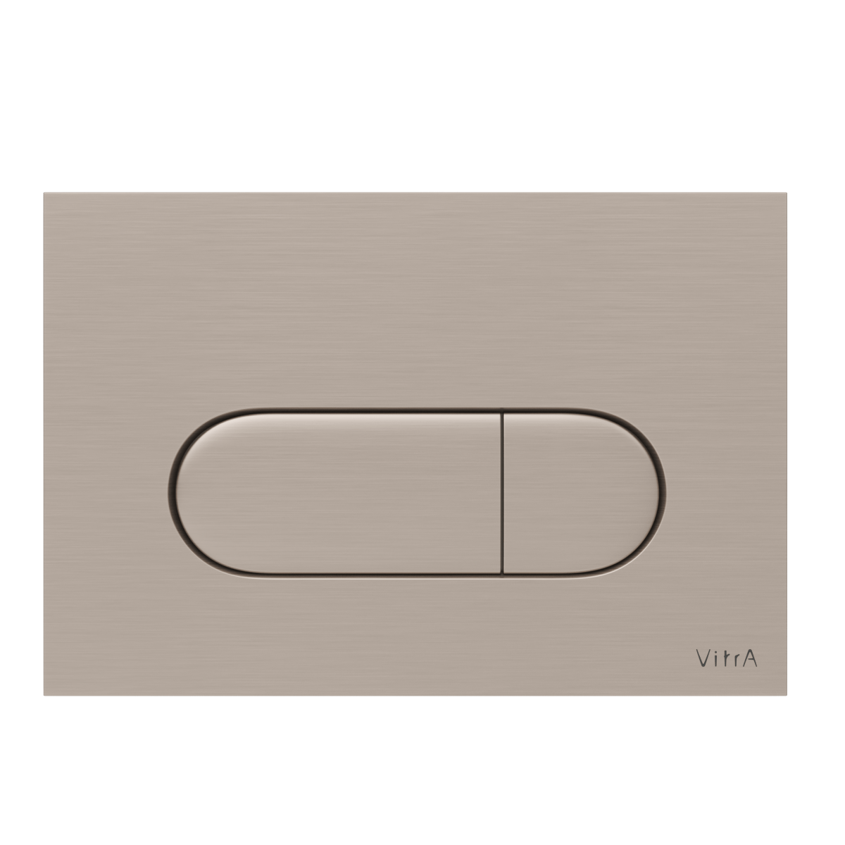 Кнопка смыва для инсталляции VitrA Root Round (Рут Раунд) 740-2295, брашированный никель двойный смыв