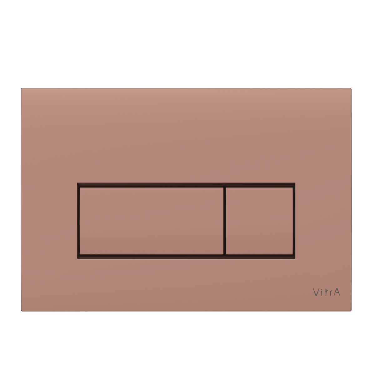 Кнопка смыва для инсталляции VitrA Root Square (Рут Скуэр) 740-2340, мягкая медь глянец двойный смыв