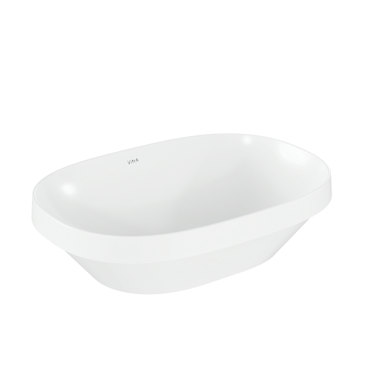 Встраиваемая сверху раковина VitrA Frame (Фрейм) 5652B403-0016, 56 x 39 см, овал, белая, антибактериальное покрытие Hygiene + Clean (Хайджн + Клин)