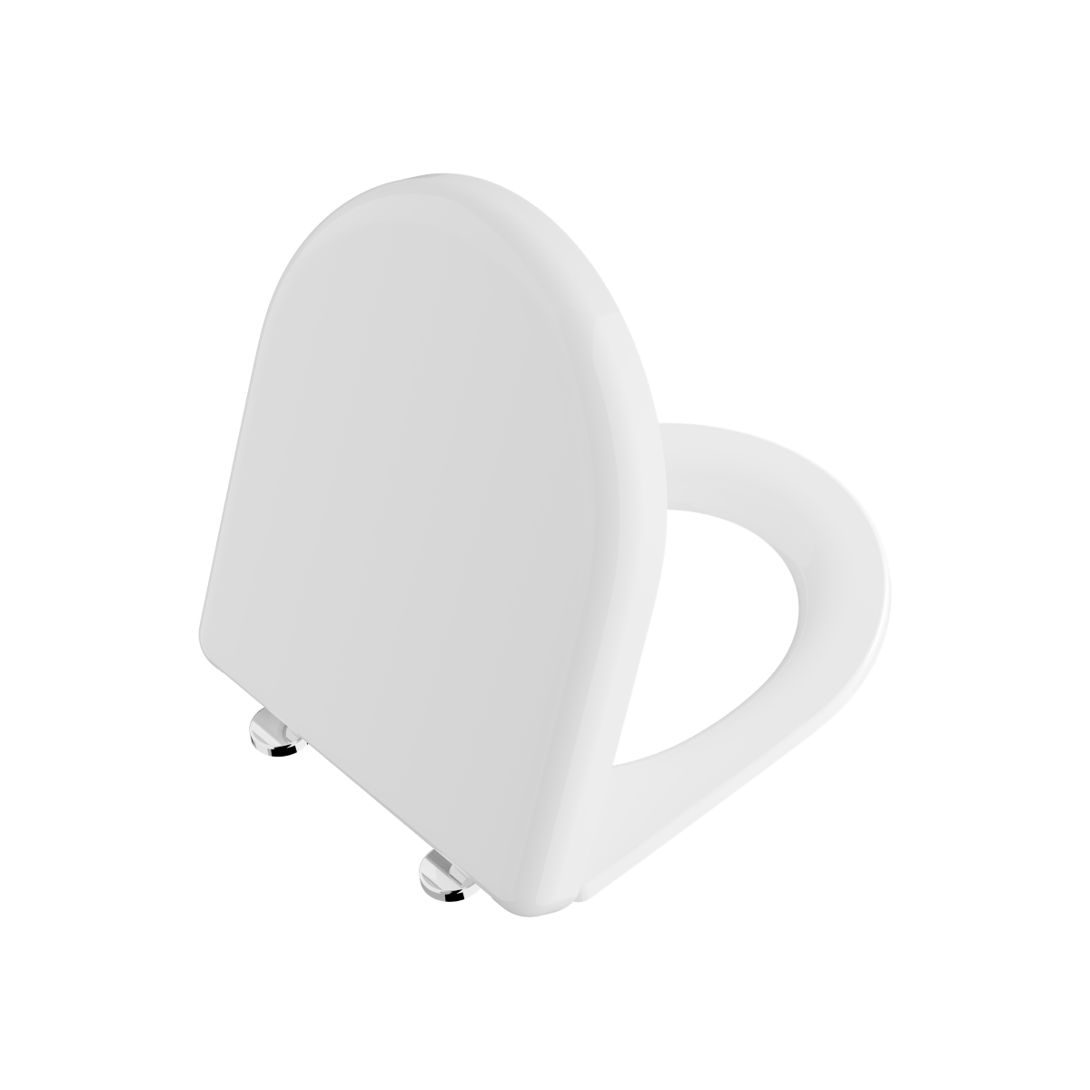 Сиденье для унитаза VitrA Liquid (Ликвид) 137-003-009, круглое белое дюропласт, с микролифтом