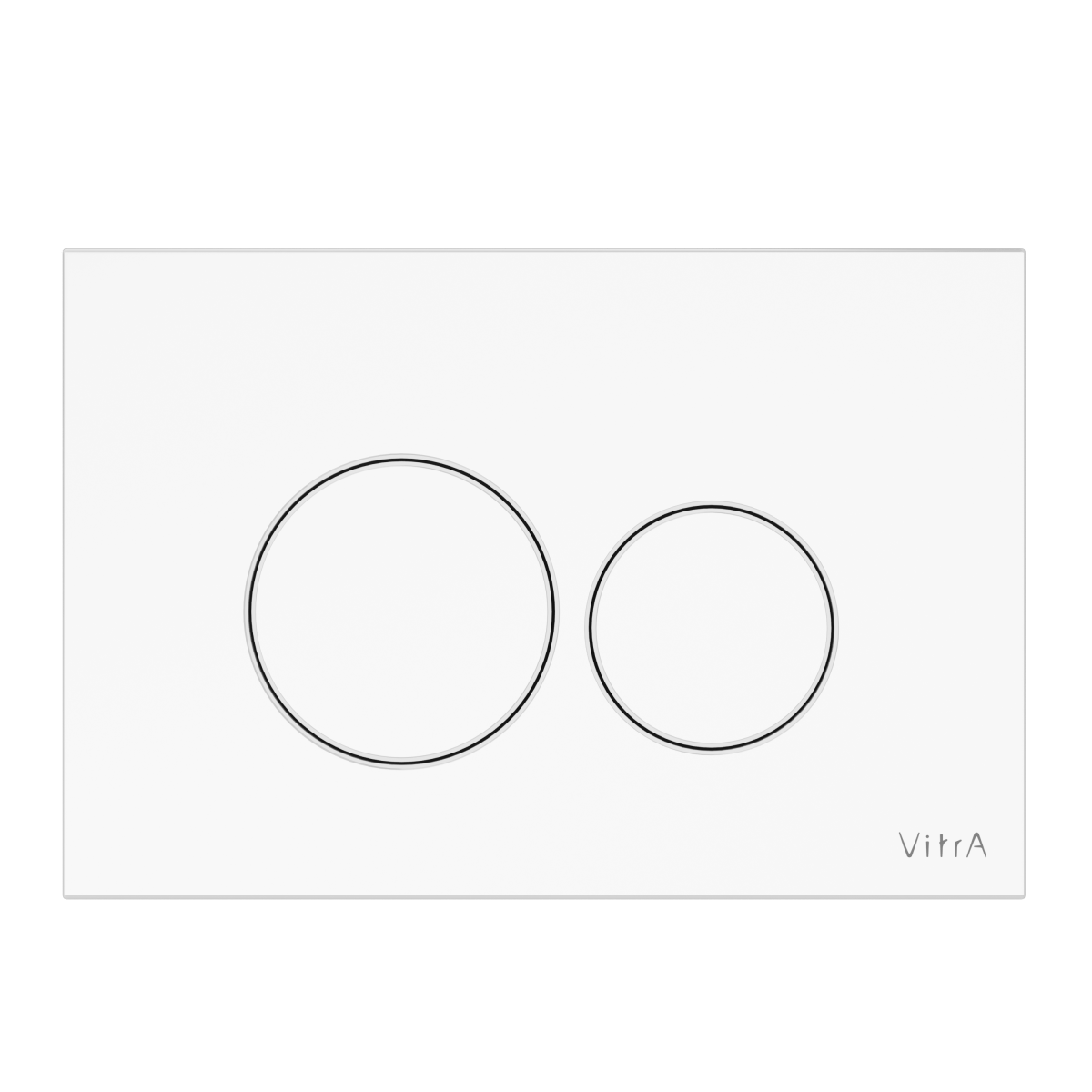Кнопка смыва для инсталляции VitrA Origin (Ориджин) 740-2400, глянцевая, белая двойный смыв