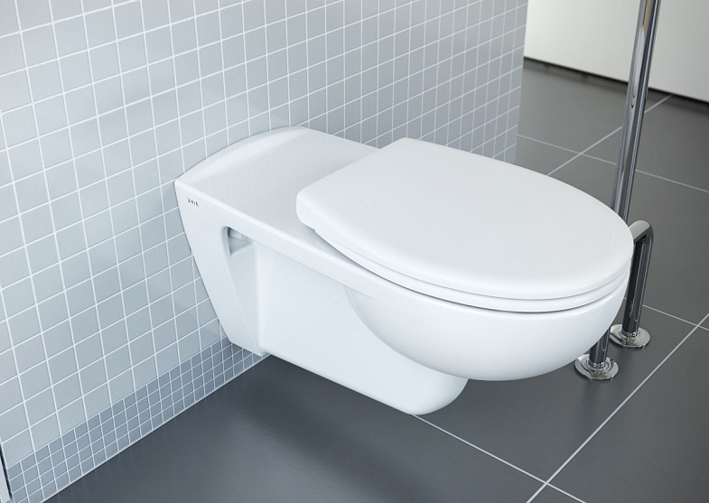 Сиденье для унитаза VitrA Universal (Универсал) 115-003-001, овальное белое дюропласт без микролифта фото 4