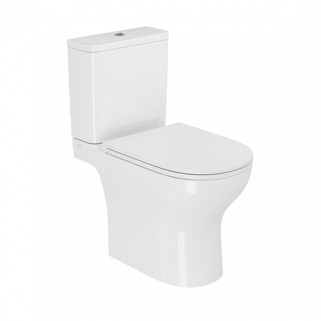 Унитаз-компакт напольный VitrA M50 9889B003-7200, безободковый, смыв торнадо VortexFlush (ВортексФлаш), с сиденьем микролифт, белый, санитарный фарфор фото 1