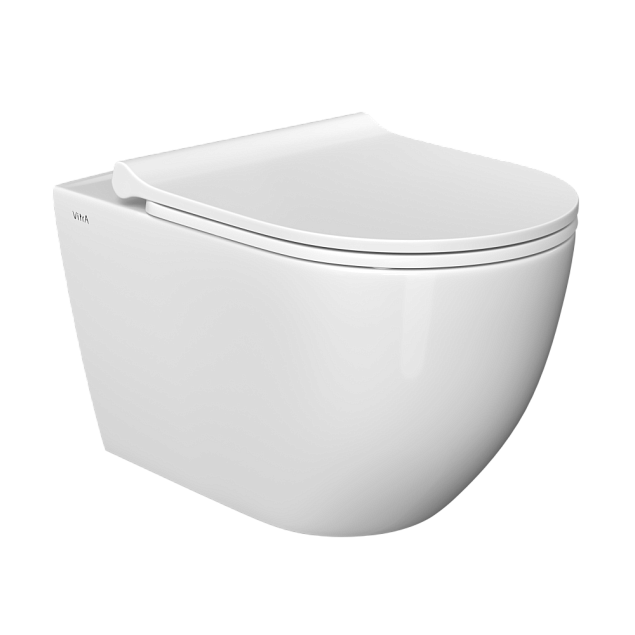 Инсталляция с унитазом VitrA Mia Round, комплект 3 в 1 с сиденьем микролифт, безободковый фото 2