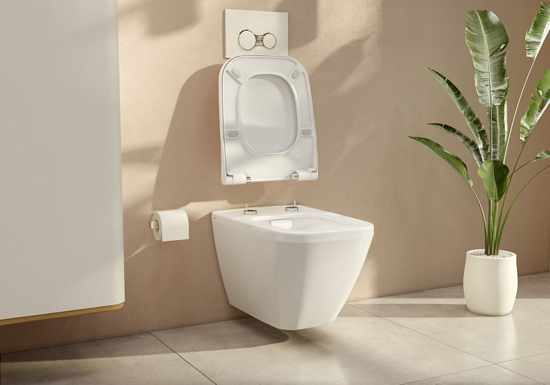 Сиденье для унитаза VitrA Shift (Шифт) 191-003-009, квадратное с закруглениями белое дюропласт, с микролифтом фото 10