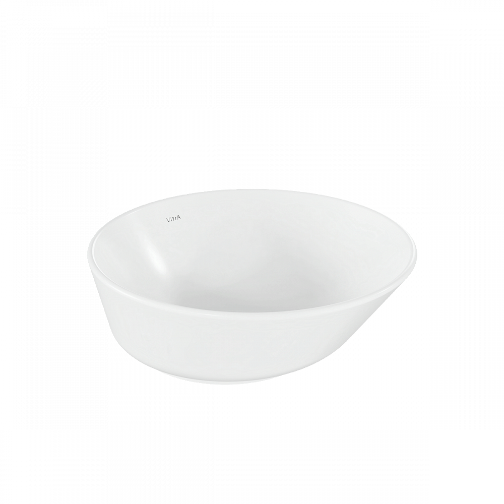 Раковина чаша VitrA Geo (Гео) 7421B003-0016, 38 x 38 см, накладная, белая, антибактериальное покрытие Hygiene (Хайджн)
