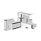 Смеситель настенный VitrA Root Square (Рут Скуэр) A42737EXP, для ванны, однорычажный, хром, латунь фото 8