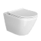 Подвесной унитаз VitrA Integra Round (Интегра Раунд) 7041B003-0075 без сиденья, безободковый, Rim-ex (Рим-экс), белый, санитарный фарфор, антибактериальное покрытие Hygiene (Хайджн) фото 8