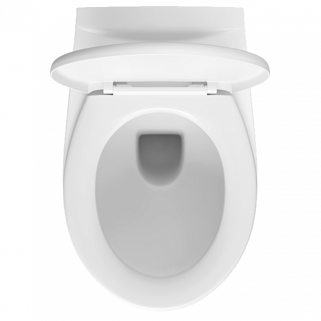 Подвесной унитаз VitrA Normus (Нормус) 6855B003-0101, ободковый Open-Rim, белый, санитарный фарфор, антибактериальное покрытие Hygiene (Хайджн) фото 3