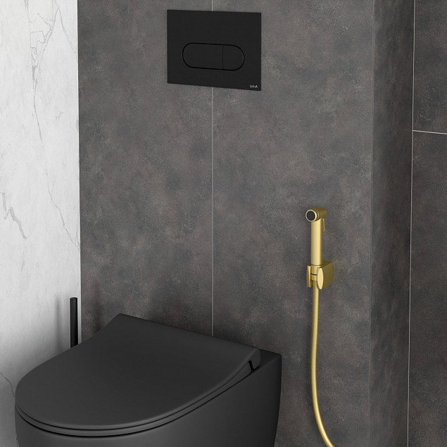 Гигиенический душ VitrA A4574725, без смесителя, брашированное золото фото 5