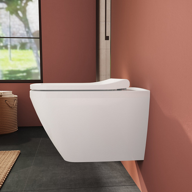 Сиденье для унитаза VitrA Shift (Шифт) 191-003-009, квадратное с закруглениями белое дюропласт, с микролифтом фото 7
