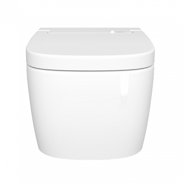 Умный унитаз VitrA V-Care (Ви-Кеар) 5674B003-6194, Comfort, подвесной, безободковый, Rim-ex (Рим-экс) с автоматическим сиденьем и бидеткой, белый, санитарный фарфор, антибактериальное покрытие Hygiene (Хайджн) фото 2