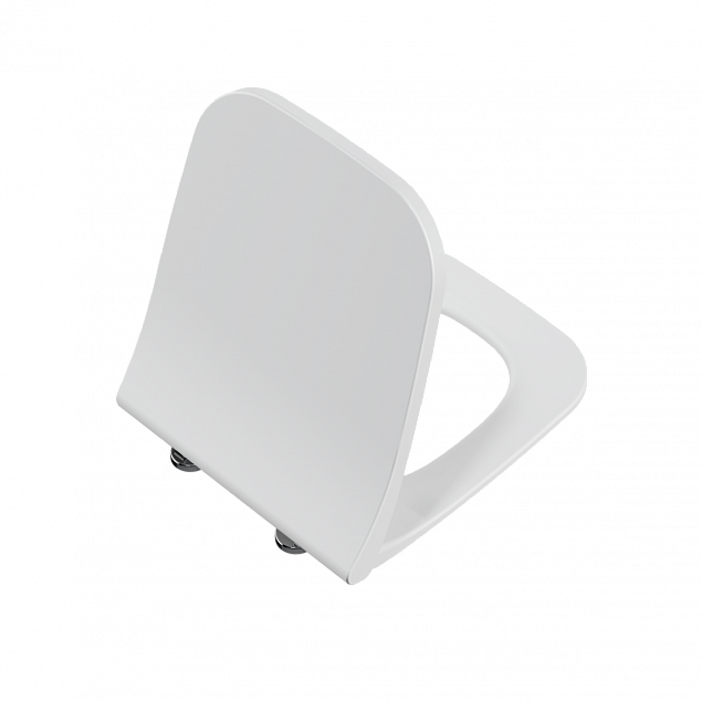 Сиденье для унитаза VitrA Shift (Шифт) 191-003-009, квадратное с закруглениями белое дюропласт, с микролифтом фото 1
