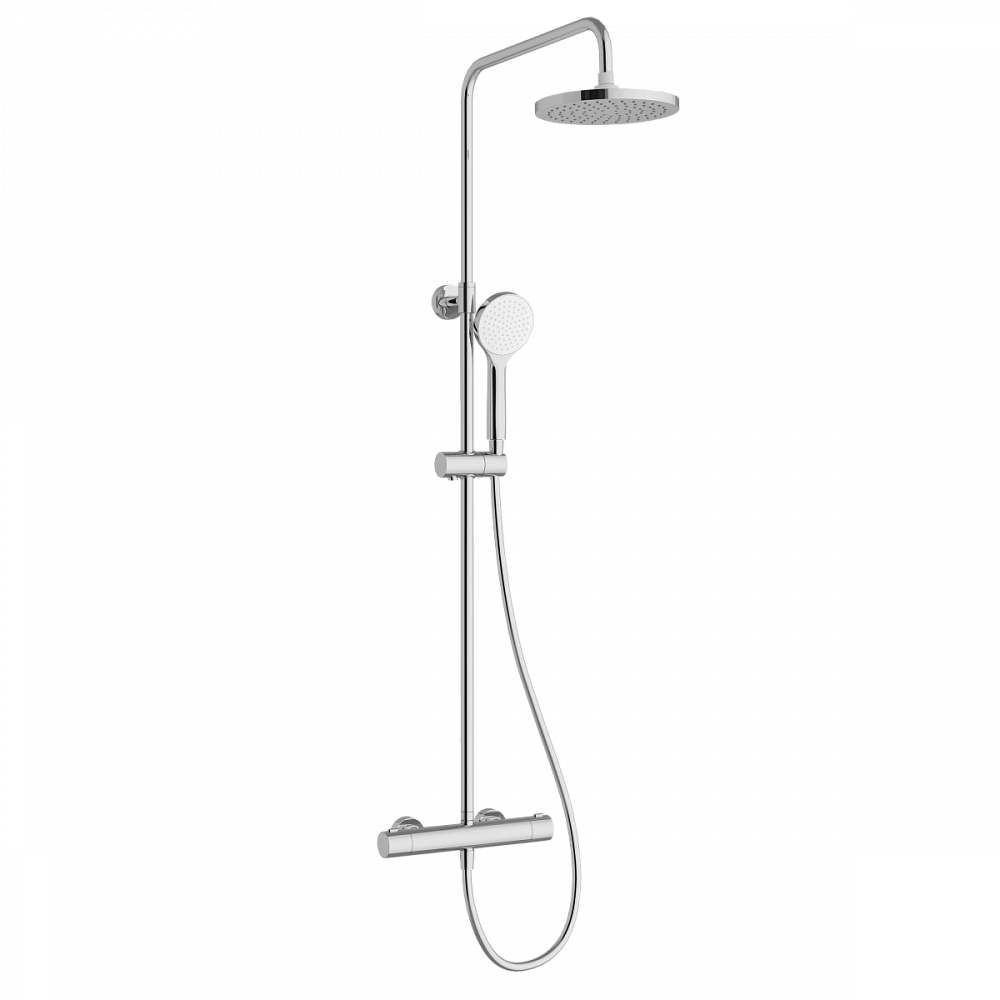 Душевая система VitrA Joy (Джой) A47298EXP, с термостатическим смесителем и ручным душем, хром