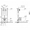 Инсталляция с унитазом VitrA Mia Round (Мия Раунд) 9873B003-7201, комплект 4 в 1, с сиденьем микролифт, безободковый цвет клавиши глянцевый хром фото 32