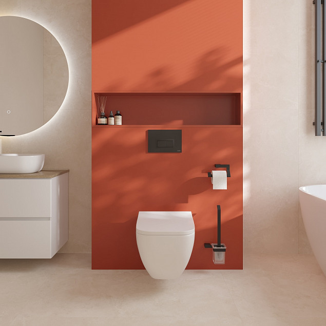Инсталляция с унитазом VitrA Shift (Шифт) 9855B003-7207, комплект 3 в 1, с сиденьем микролифт, безободковый, Rim-ex (Рим-экс) фото 13