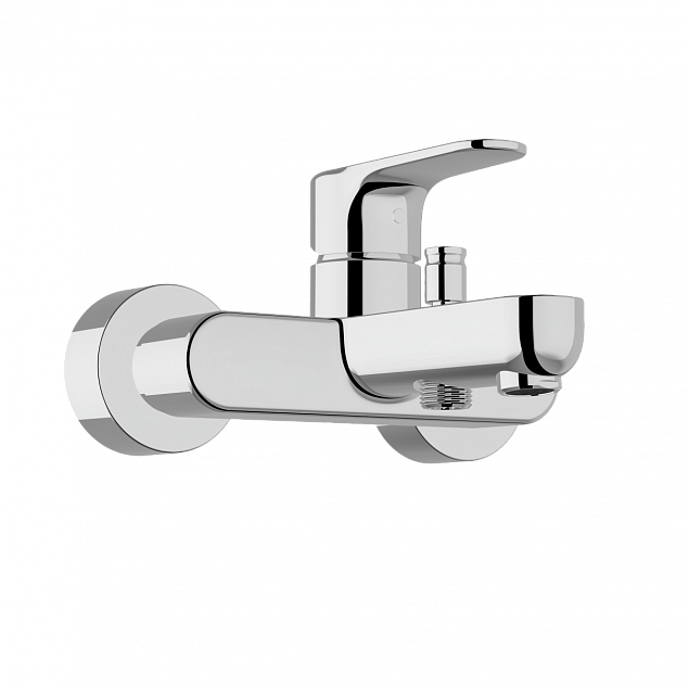 Смеситель настенный VitrA Root Round (Рут Раунд) A42725EXP, для ванны, однорычажный, хром, латунь фото 3