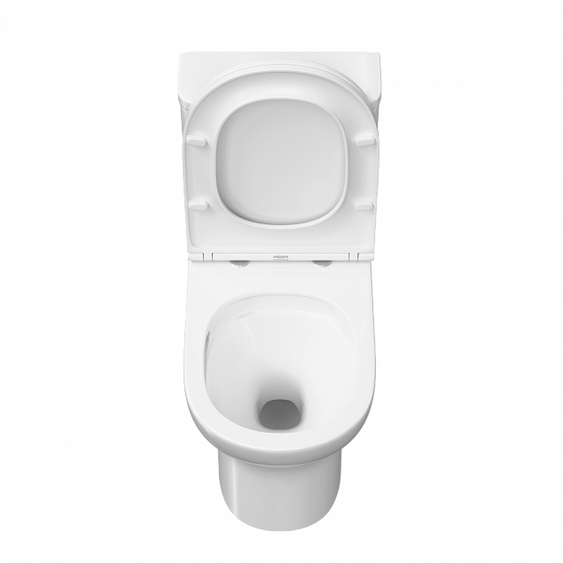 Унитаз-компакт напольный VitrA M50 9889B003-7200, безободковый, смыв торнадо VortexFlush (ВортексФлаш), с сиденьем микролифт, белый, санитарный фарфор фото 4