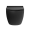 Подвесной унитаз VitrA Sento (Сенто) 7748B083-0101 без сиденья, безободковый, Rim-ex (Рим-экс), матовый черный, санитарный фарфор, антибактериальное покрытие Hygiene (Хайджн) фото 9