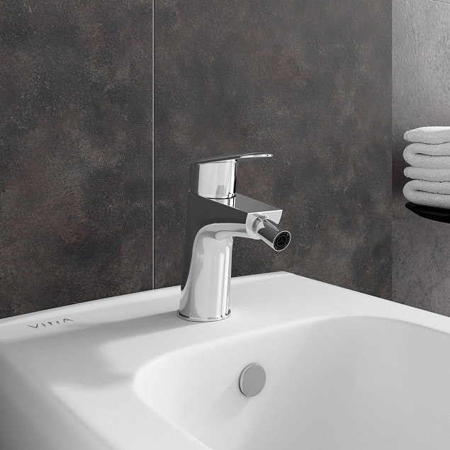 Смеситель для биде VitrA Flow Round (Флоу Раунд) A42933EXP, однорычажный, хром, латунь фото 5
