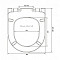 Инсталляция с унитазом VitrA Mia Round (Мия Раунд) 9873B003-7201, комплект 4 в 1, с сиденьем микролифт, безободковый цвет клавиши глянцевый хром фото 34