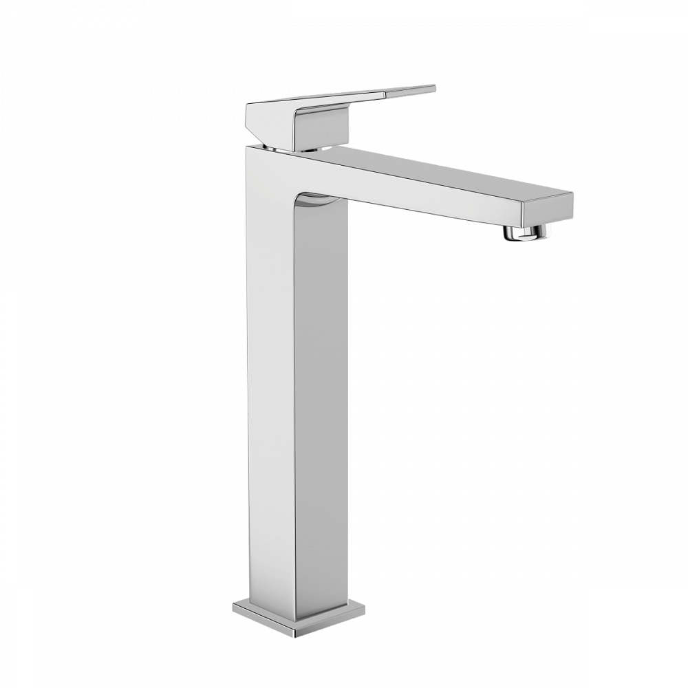 Смеситель для раковины-чаши VitrA Minimax Square (Минимакс Скуэр) A43724EXP, однорычажный, хром, латунь