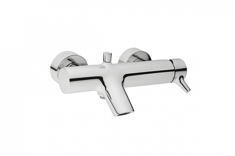 Смеситель настенный VitrA Solid S (Солид С) A42242EXP, для ванны, однорычажный, хром, латунь фото 1