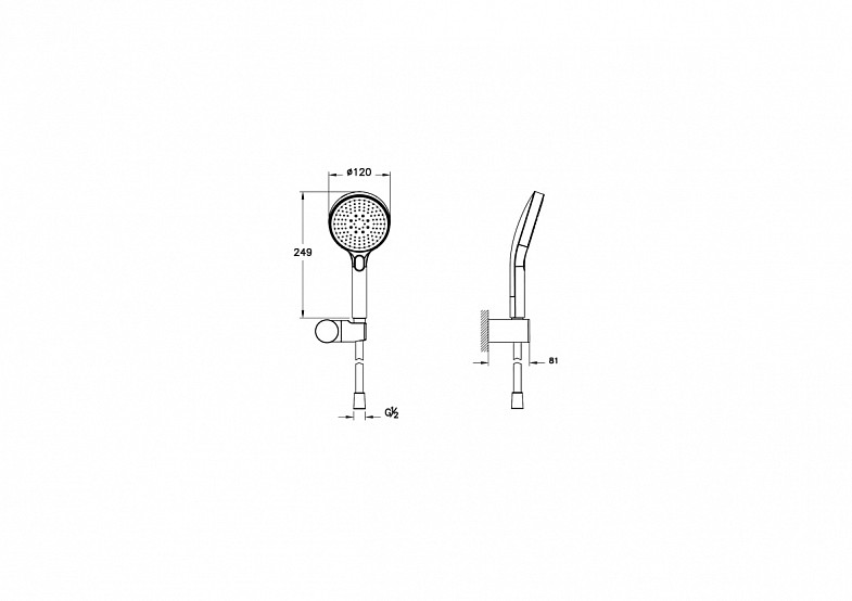 Комплект смесителей VitrA AquaHeat (Аквахит) A49333EXP, хром фото 13