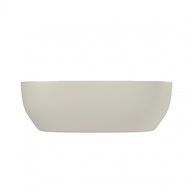 Раковина чаша VitrA Outline Recycled (Аутлайн Ресайклд) 7994B066-0016, 48 x 42 см, накладная матовая бежевая, антибактериальное покрытие Hygiene (Хайджн) фото 4