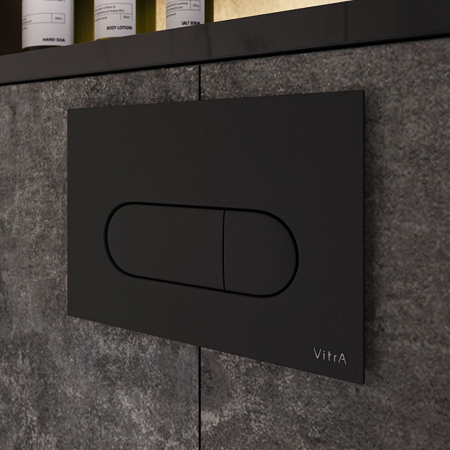 Инсталляция для унитаза VitrA V-Fix Core (Ви-Фикс Кор) 800-1874, с кнопкой матовой черной фото 5