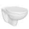 Подвесной унитаз VitrA Normus (Нормус) 6855B003-0101, ободковый Open-Rim, белый, санитарный фарфор, антибактериальное покрытие Hygiene (Хайджн) фото 8