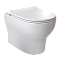 Подвесной унитаз VitrA Zentrum Round (Зентрум Раунд) 7786B003-0075, безободковый SmoothFlush (Смусфлаш), белый, санитарный фарфор, антибактериальное покрытие Hygiene (Хайджн) фото 8
