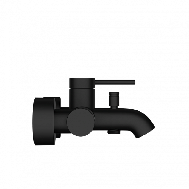 Настенный смеситель для ванны VitrA Minimax Round (Минимакс Раунд) A4354836EXP, однорычажный, матовый черный, латунь фото 4