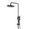 Душевая система VitrA Aquaheat(Аквахит) A4720536EXP, с термостатическим смесителем и ручным душем, матовая черная, латунь фото 13