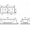 Ванна VitrA Neon (Неон) 52540001000, 180 x 80 см, акриловая, прямоугольная, белая фото 12