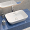 Раковина чаша VitrA Geo (Гео) 7425B003-0012, 60 x 39 см, накладная, белая, антибактериальное покрытие Hygiene (Хайджн) фото 14