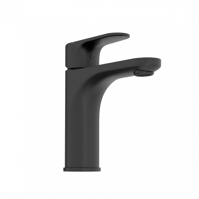 Смеситель для раковины VitrA Root Round (Рут Раунд) A4270636EXP, однорычажный, матовый черный, латунь фото 3