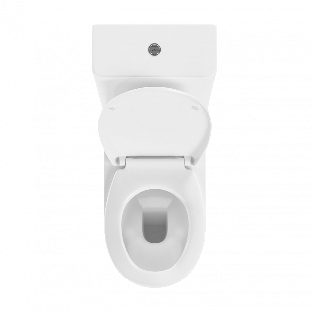 Унитаз-компакт напольный VitrA Conforma (Конформа) 9899B003-7200, с сиденьем без микролифта, белый, санитарный фарфор, антибактериальное покрытие Hygiene (Хайджн) фото 3